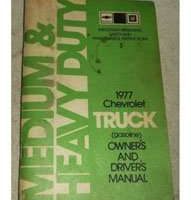 1977 Chevrolet Medium & Heavy Duty Trucks Gasoline Owner's Manual