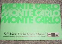 1977 Chevrolet Monte Carlo Owner's Manual