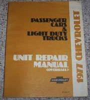 1977 Chevrolet Chevelle Unit Repair Manual