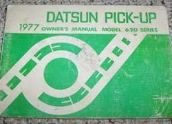 1977 Datsun Pickup Truck Owner's Manual