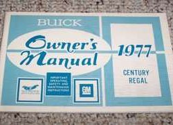 1977 Buick Century, Regal Owner's Manual