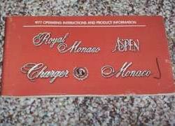 1977 Dodge Monaco, Royal Monaco, Aspen & Charger Owner's Manual