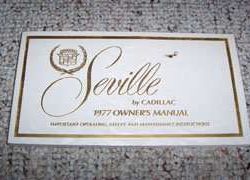 1977 Cadillac Seville Owner's Manual