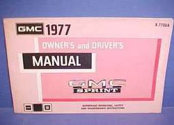 1977 GMC Sprint Owner's Manual