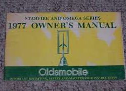 1977 Oldsmobile Omega & Starfire Owner's Manual