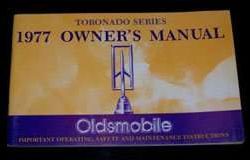 1977 Oldsmobile Toronado Owner's Manual