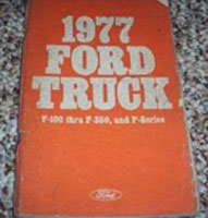 1977 Ford F-100 Truck Owner's Manual