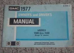 1977 GMC Suburban Owner's Manual