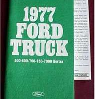 1977 Ford F-500, F-600, F-700, F-750 & F-7000 Series Owner's Manual