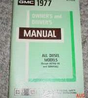 1977 GMC Truck Diesel Models Owner's Manual