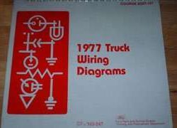 1977 Ford F-Series Truck Large Format Electrical Wiring Diagrams Manual