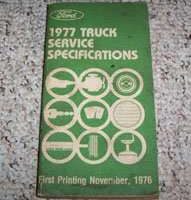 1977 Truck Service Specs