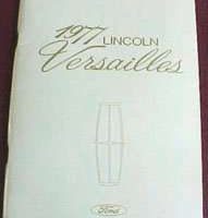 1977 Lincoln Versailles Owner's Manual