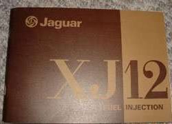 1978 Jaguar XJ12 Series 2 with Fuel Injection Owner's Manual