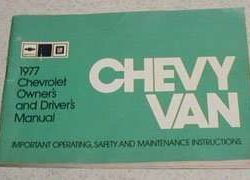 1977 Chevrolet Van Owner's Manual