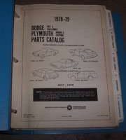 1978 Plymouth Sapporo Mopar Parts Catalog Binder