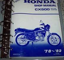 1980 Honda CX500 Deluxe & Custom Shop Service Repair Manual