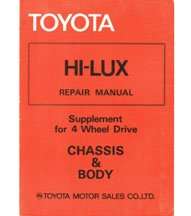 1981 Toyota 4WD Pickup Service Manual Supplement
