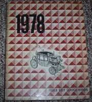 1978 Chevrolet Monte Carlo Fisher Body Service Manual