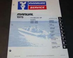 1978 Evinrude 175, 200 & 235 HP Models Service Manual