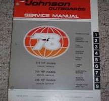 1978 Johnson 175, 200 & 235 HP Outboard Motors Service Manual
