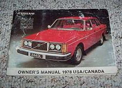 1978 Volvo 242, 244 & 245 Owner's Manual