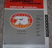 1978 Johnson 4 HP Outboard Motor Service Manual