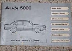 1978 Audi 5000 Owner's Manual