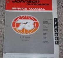 1978 Johnson 5 HP Outboard Motor Service Manual