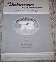 1978 Johnson Outboards 70 & 75 HP Models Parts Catalog