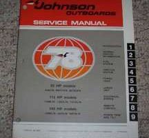 1978 Johnson 85, 115 & 140 HP Models Service Manual
