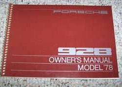1978 Porsche 928 Owner's Manual