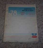 1978 Plymouth Sapporo Service Highlights Manual