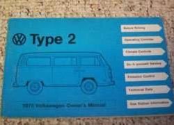 1978 Volkswagen Bus/Transporter Owner's Operator Manual User Guide
