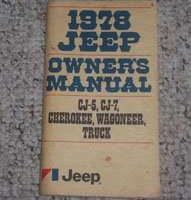 1978 Jeep CJ-5 & CJ-7 Owner's Manual
