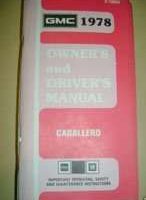1978 GMC Caballero Owner's Manual