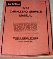1978 GMC Caballero Service Manual