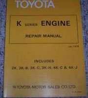 1979 Toyota Corolla K Series Engine Service Repair Manual