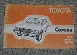 1978 Toyota Corona Owner's Manual