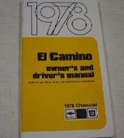 1978 Chevrolet El Camino Owner's Manual