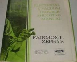 1978 Mercury Zephyr Electrical & Vacuum Troubleshooting Manual