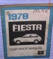 1978 Ford Fiesta Service Manual