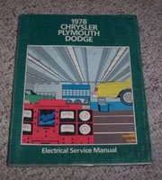 1978 Chrysler Cordoba Electrical Service Manual