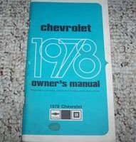 1978 Chevrolet Impala, Caprice Owner's Manual