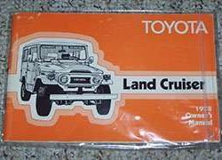 1978 Toyota Land Cruiser Owner's Manual