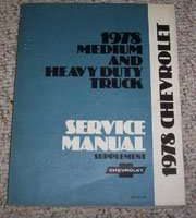 1978 Chevrolet Medium & Heavy Duty Trucks Service Manual Supplement