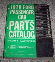1978 Ford Mustang Parts Catalog Illustrations