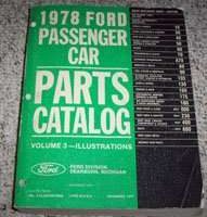 1978 Ford Granada Parts Catalog Illustrations