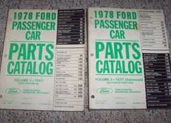 1978 Ford Mustang Parts Catalog Text