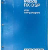 1978 Mazda RX-3 SP Wiring Diagram Manual